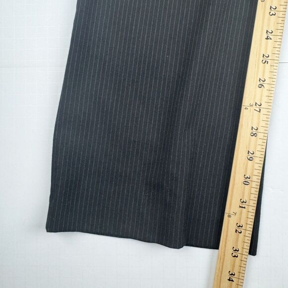 New York & Company Stretch Black Pinstripe Dress Pant Size 2 Tall - Picture 14 of 16